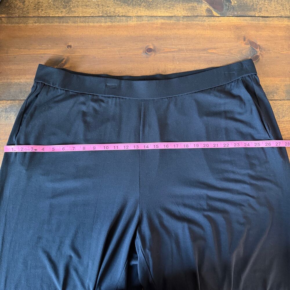 Eileen Fisher Lyocell Stretch Jersey Straight Pull-On Pants Women's 3X - Picture 9 of 10